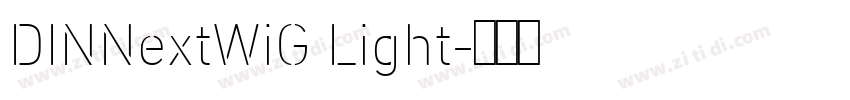 DINNextWiG Light字体转换